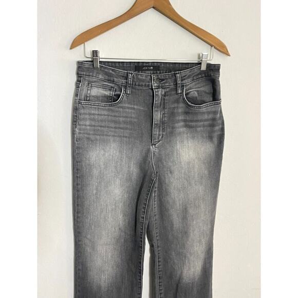 Joes Jeans 31 Black Gray High Rise Straight Leg Raw Hem Margot Womens - Picture 3 of 10